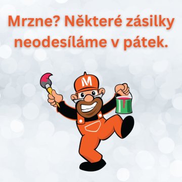 V některých případech zasíláme zboží jen do čtvrtku, aby nepromrzlo na přepravním depu