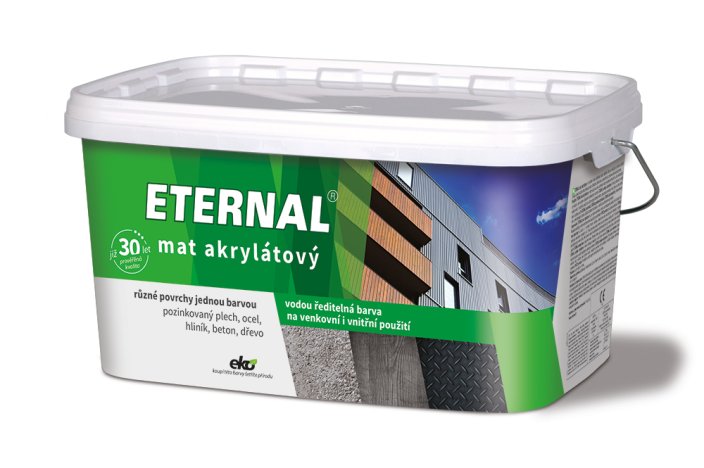 ETERNAL mat akrylátový 5 kg - Eternal mat akryl.: 09 tmavě hnědý