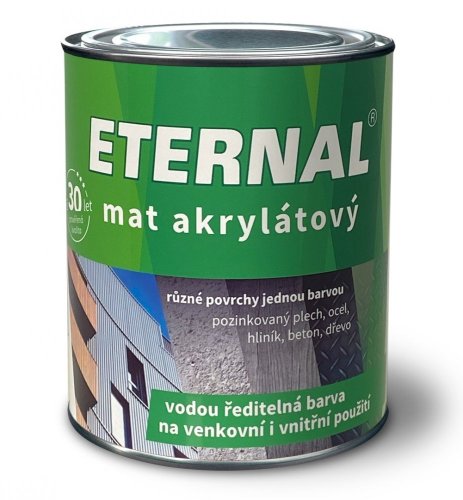 ETERNAL mat akrylátový 0,7 kg - Eternal mat akryl.: 04 tmavě šedý