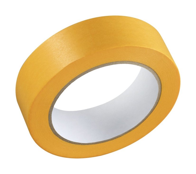 Páska papírová 24mm/40m, žlutá, UV7, 110°C, FSC