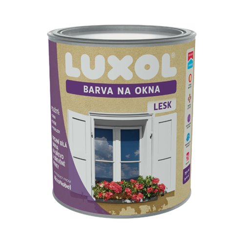 Luxol Barva na okna, lesk bílá 2,5L