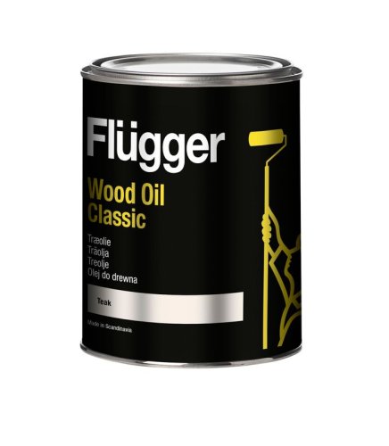 Flügger wood oil classic teak 0,75L