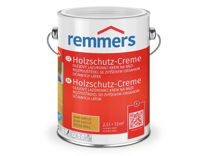 REMMERS HOLZSCHUTZ CREME - LAZUROVACÍ KRÉM  2,5L - Remmers: bezbarvý