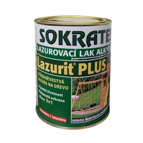 SOKRATES Lazurit PLUS středněvrstvá lazura, 0,7kg - Lazurit: afromorsia